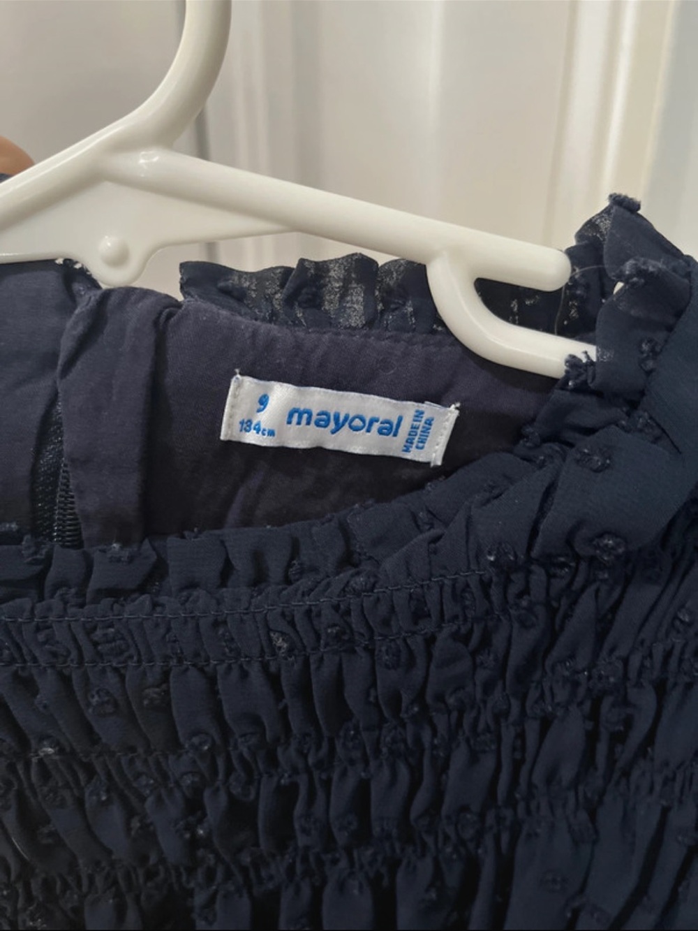 Mayoral Navy Blue Girls Dress Size 9 - Picture 3 of 3